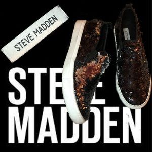 STEVE MADDEN // REVERSIBLE SEQUIN SLIP-ONS